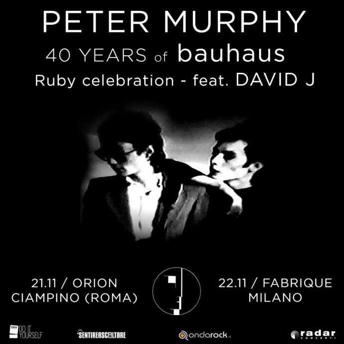 Peter Murphy (with David J): due date autunnali per celebrare i 40 anni dei Bauhaus